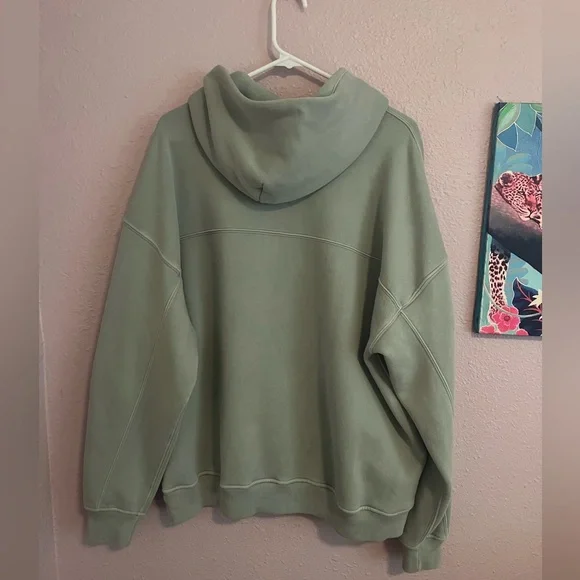 Abercrombie & Fitch Essential Popover Hoodie Green - Picture 3 of 8